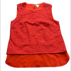 J. Crew Sleeveless Eyelet Top
